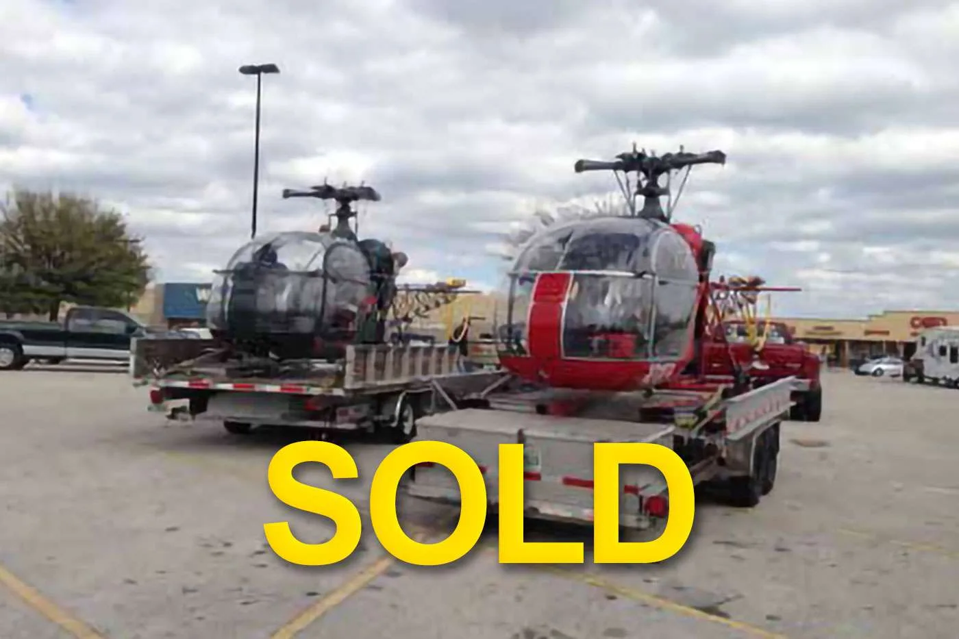 Exterior view of a 2015 Robinson R44 Raven II.