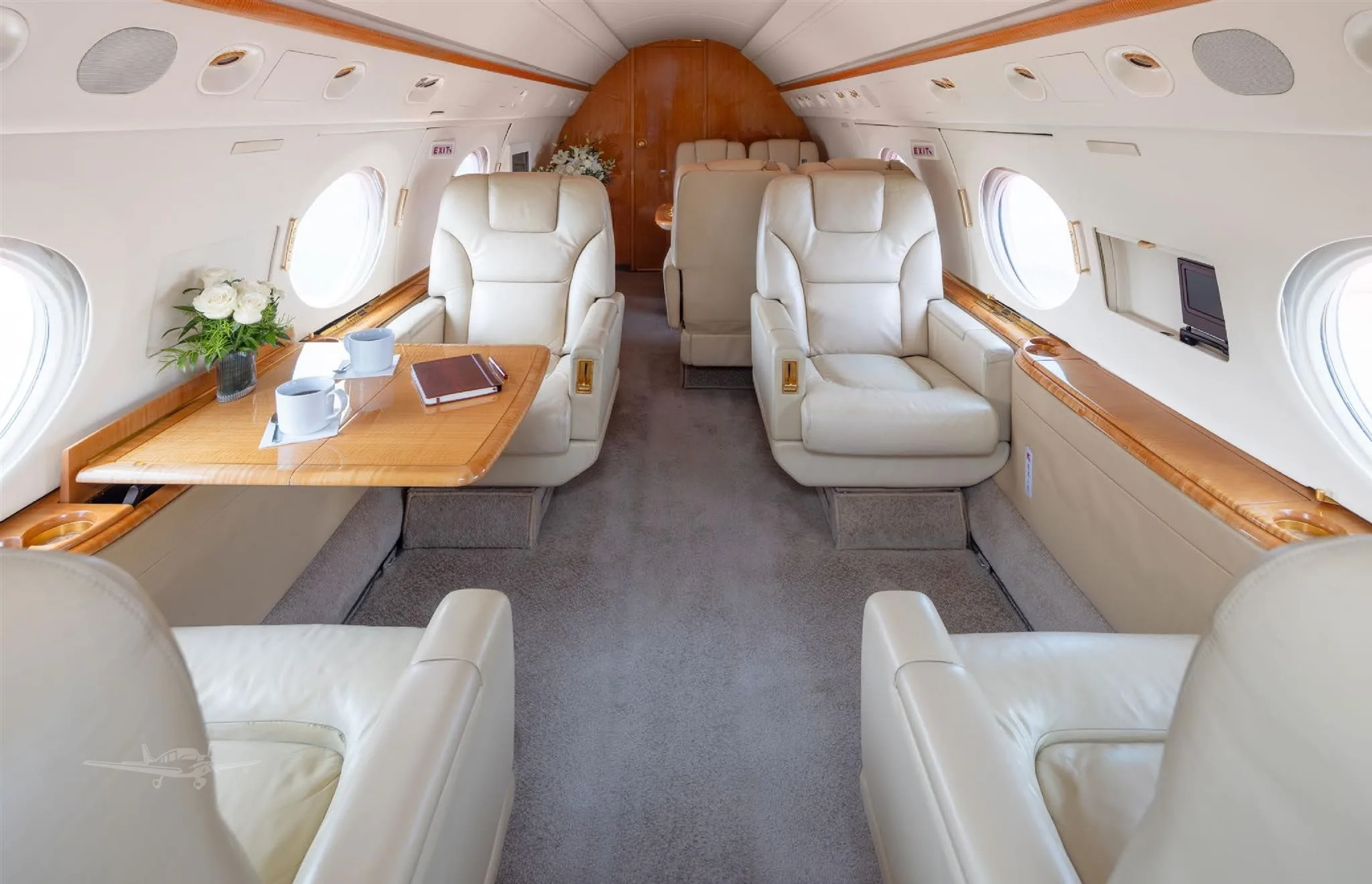 Cabin interior of a 1997 GULFSTREAM GV.
