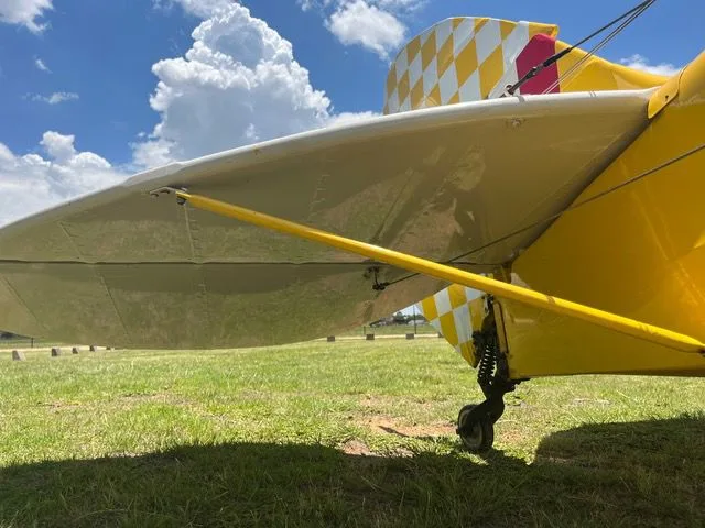 Exterior view of a 1943 de Havilland DH-82A Tiger Moth.