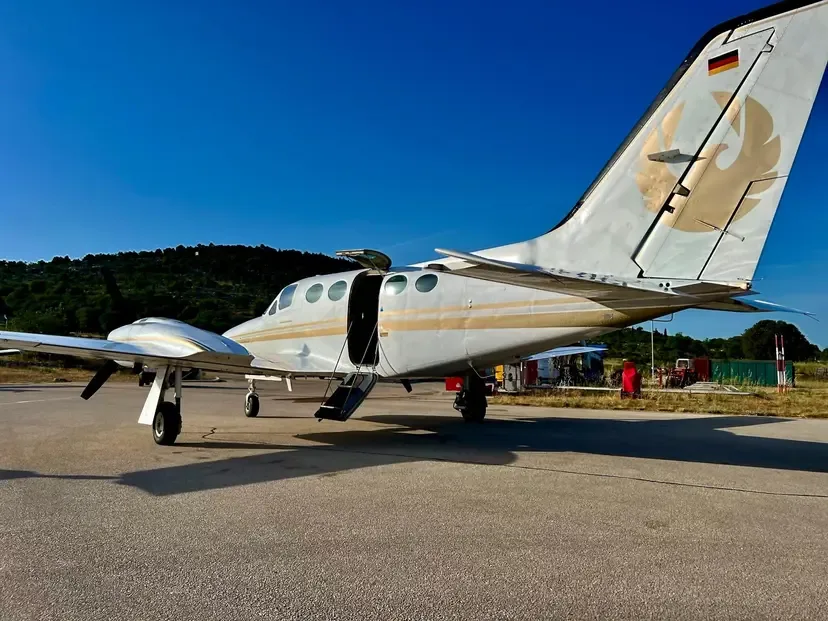 Exterior view of a 1978 Cessna 421C Golden Eagle.