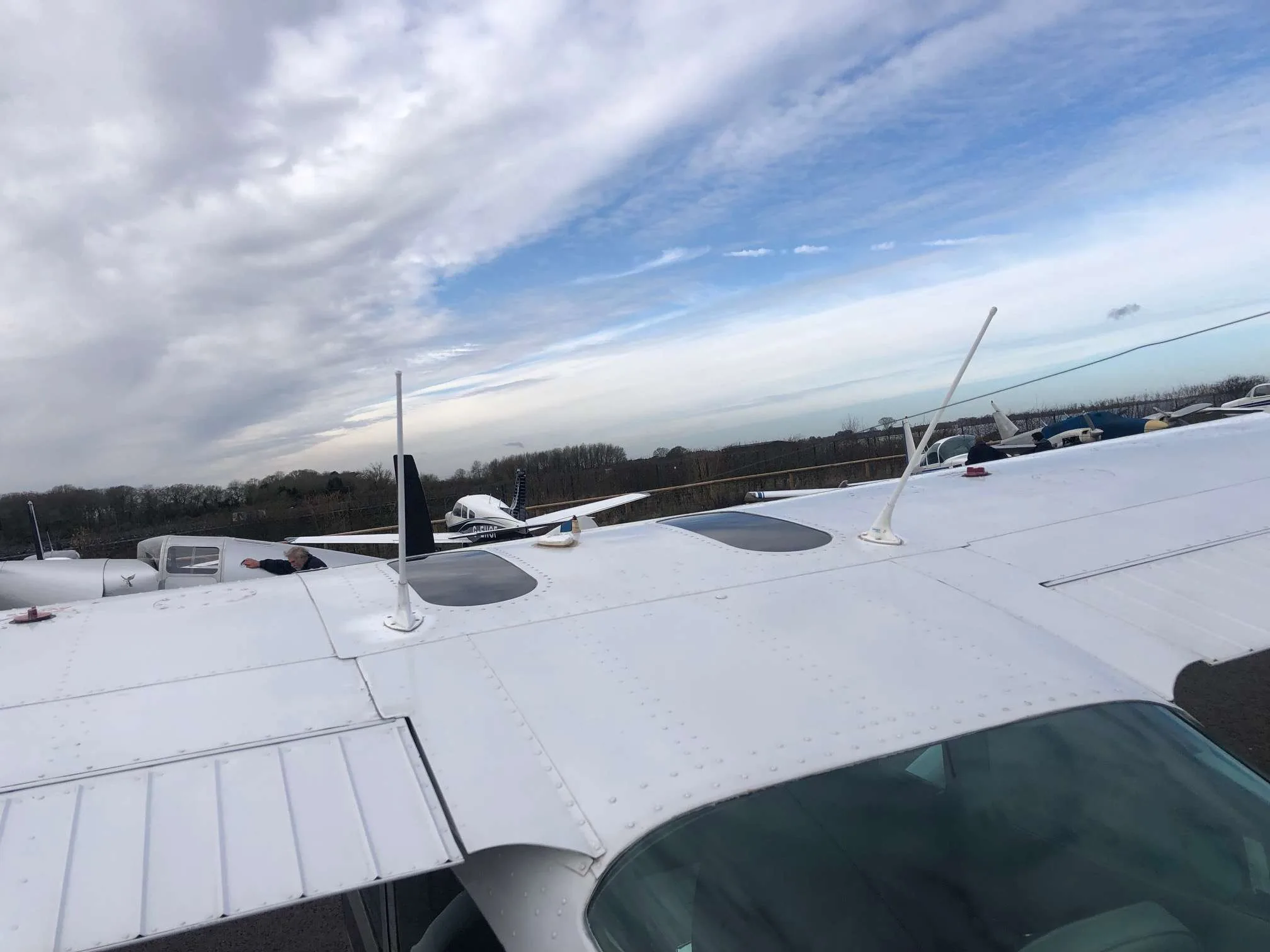 Exterior view of a 1979 Cessna C182Q.