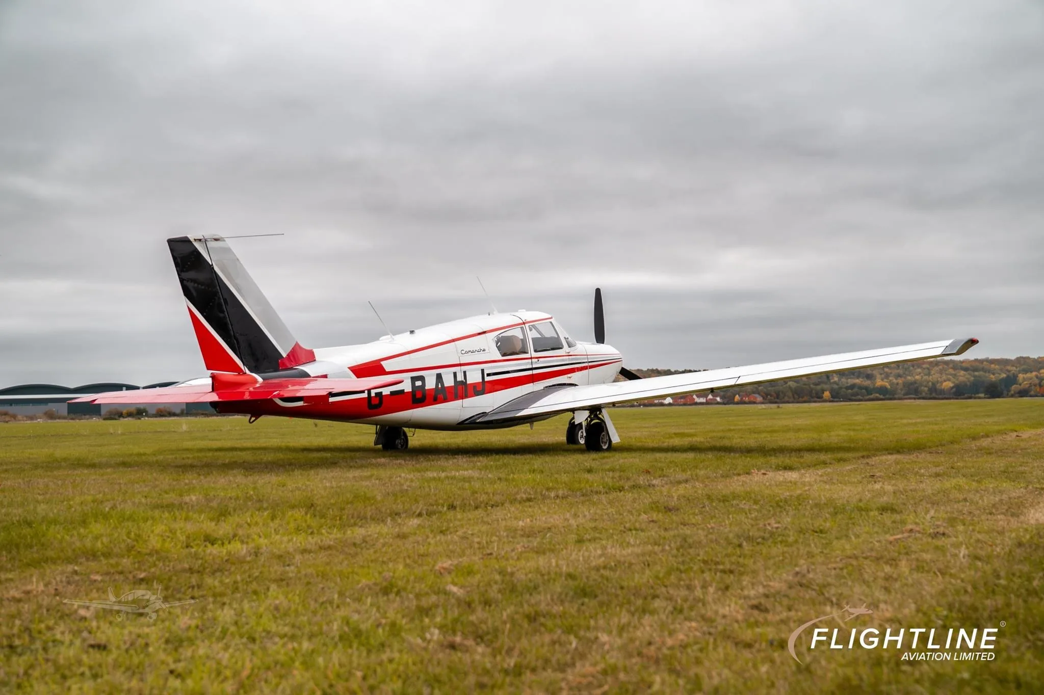 Exterior view of a 1960 PIPER COMANCHE 250, G-BAHJ.
