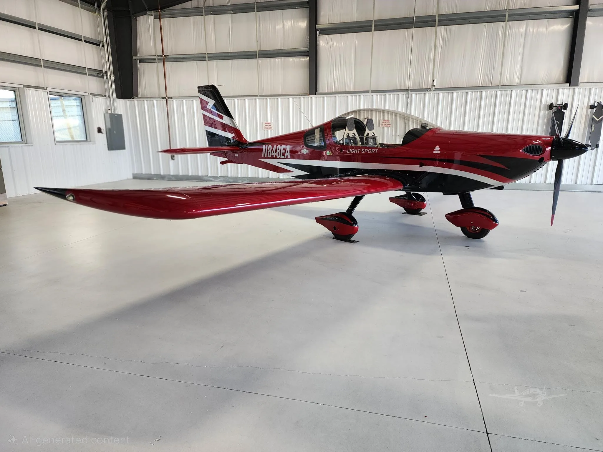 Exterior view of a 2025 TOMARK AERO VIPER SD4, N848EA.