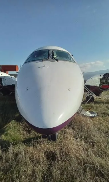 Engine detail of a 1991 Embraer 120.