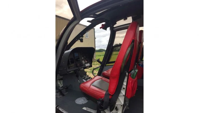 Exterior view of a 2007 Eurocopter EC120B 1517, C-GLWH.