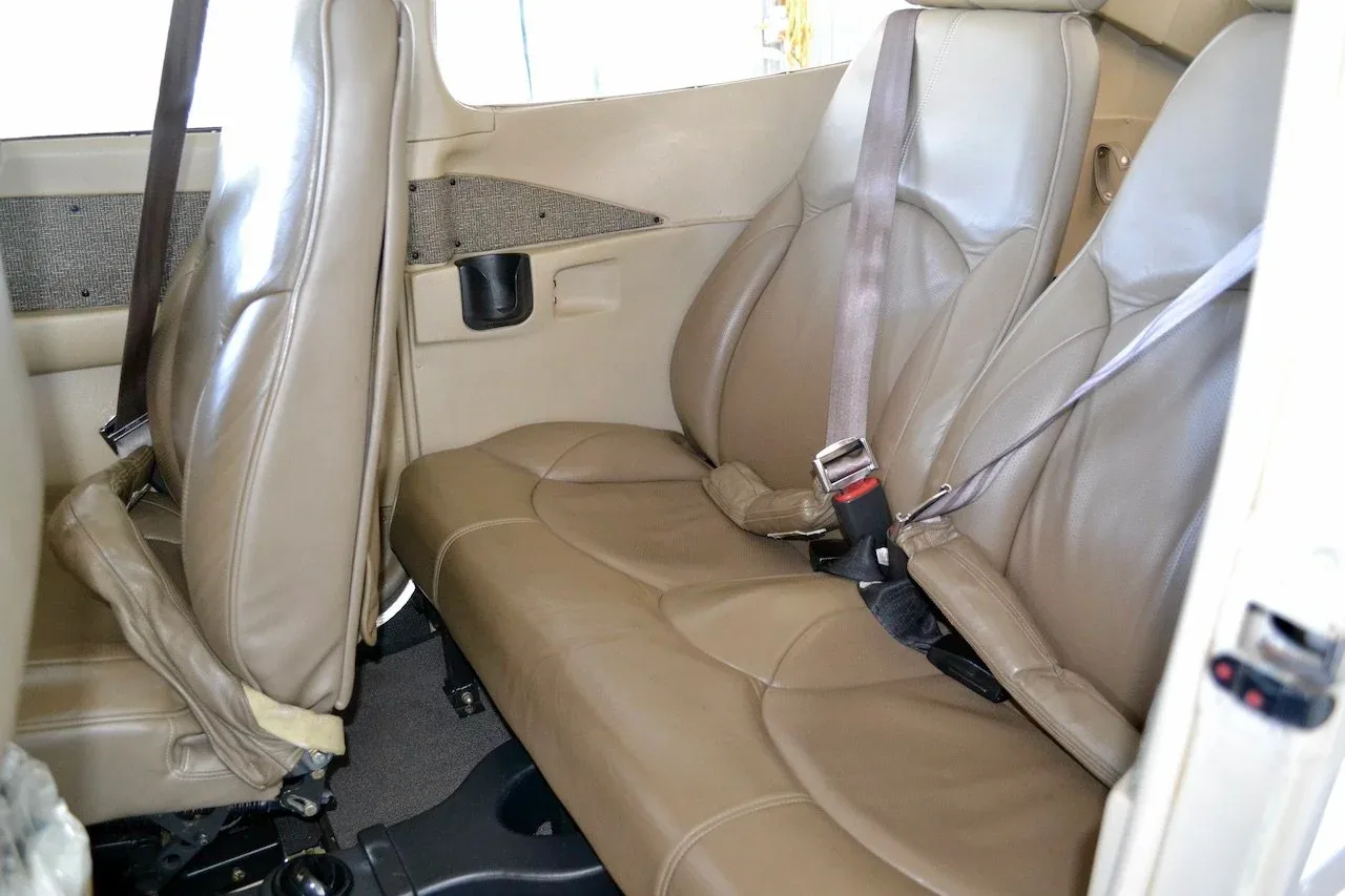 Cabin interior of a 2005 Cessna 182T Skylane.
