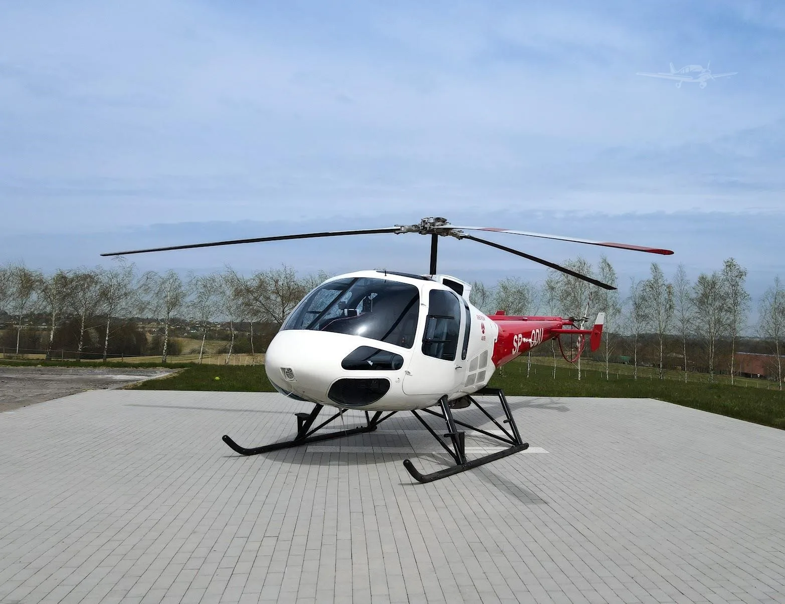 Exterior view of a 2016 ENSTROM 480B TURBINE, SP-ODU.