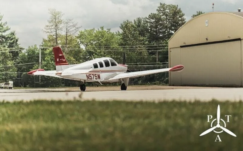 Exterior view of a 2007 Beechcraft G36 Bonanza.