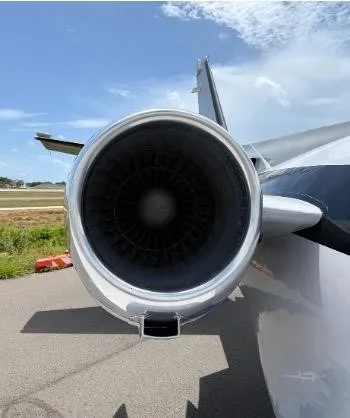 Engine detail of a 1982 CESSNA CITATION II.