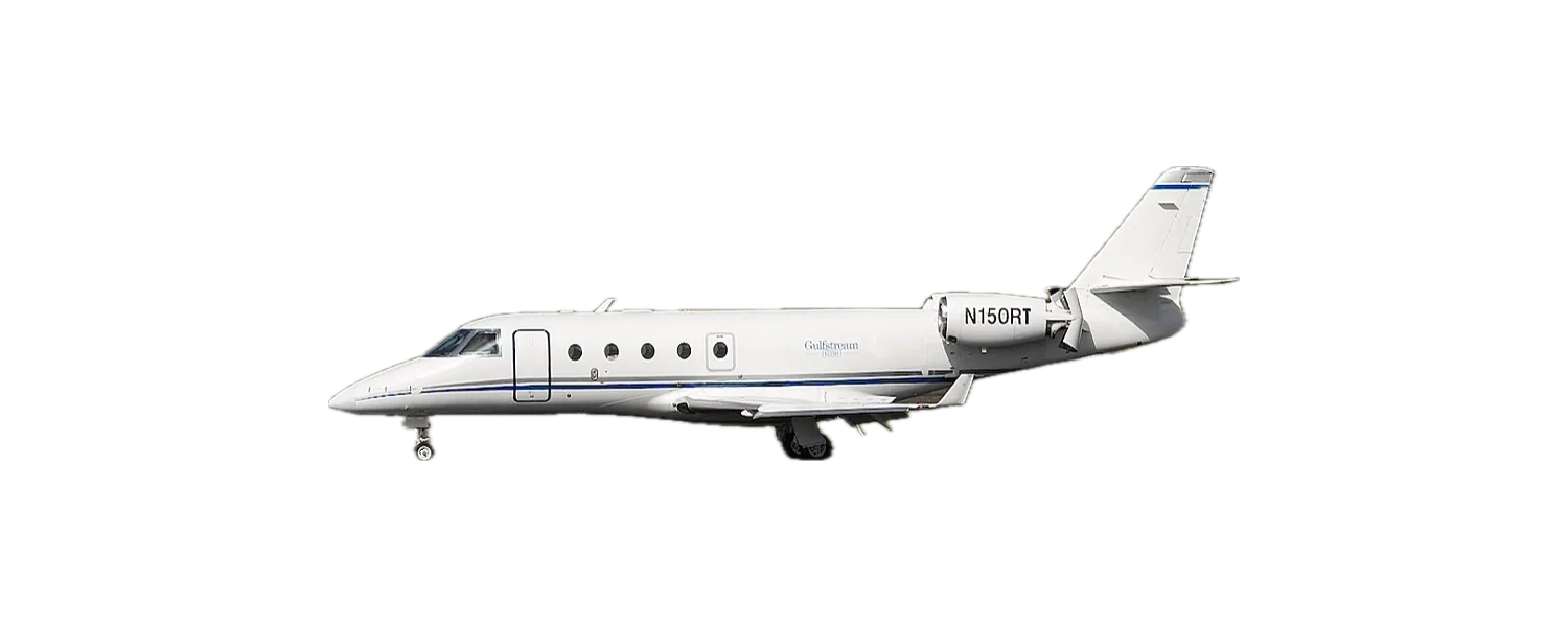 Marketing image of a 2012 Gulfstream G150 — Aircraft Executives.