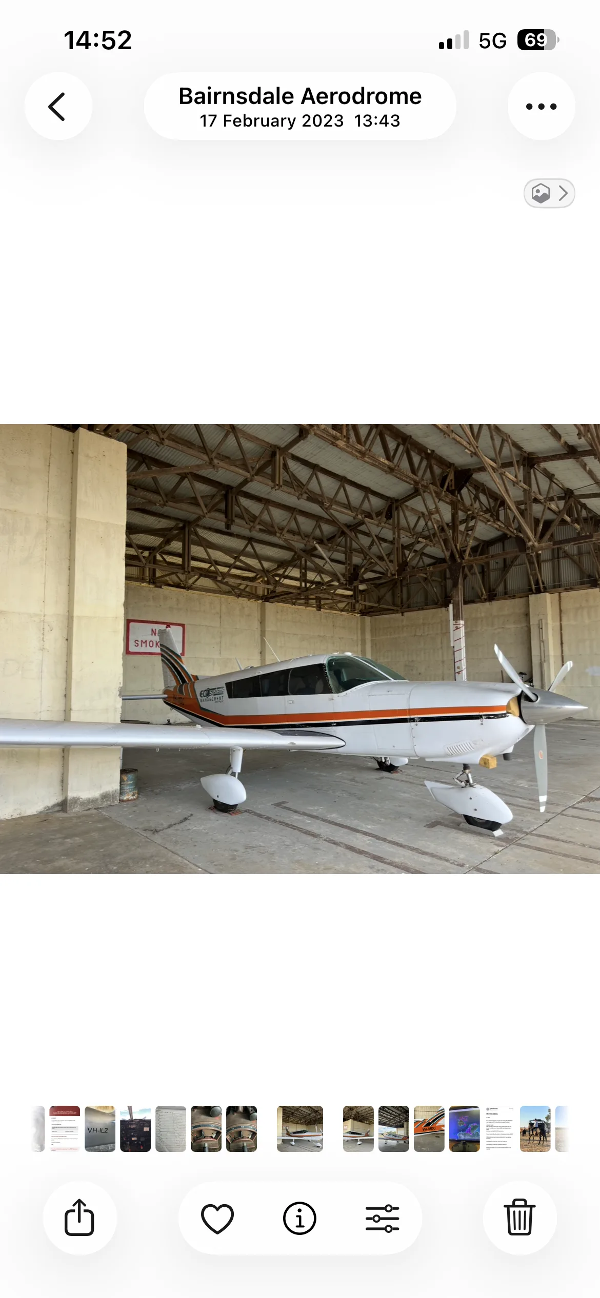 Exterior view of a 1981 Piper Arrow IV, VH-HAB.