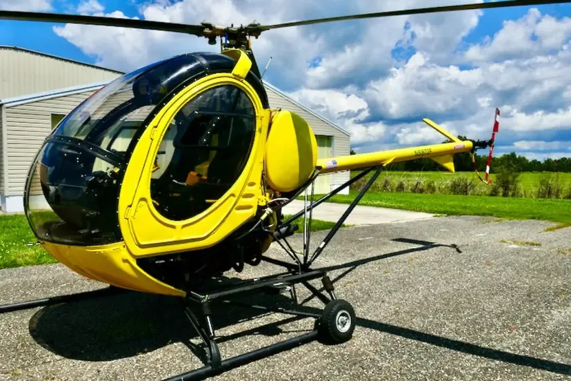 Exterior view of a 1949 Hiller, UH-12A.