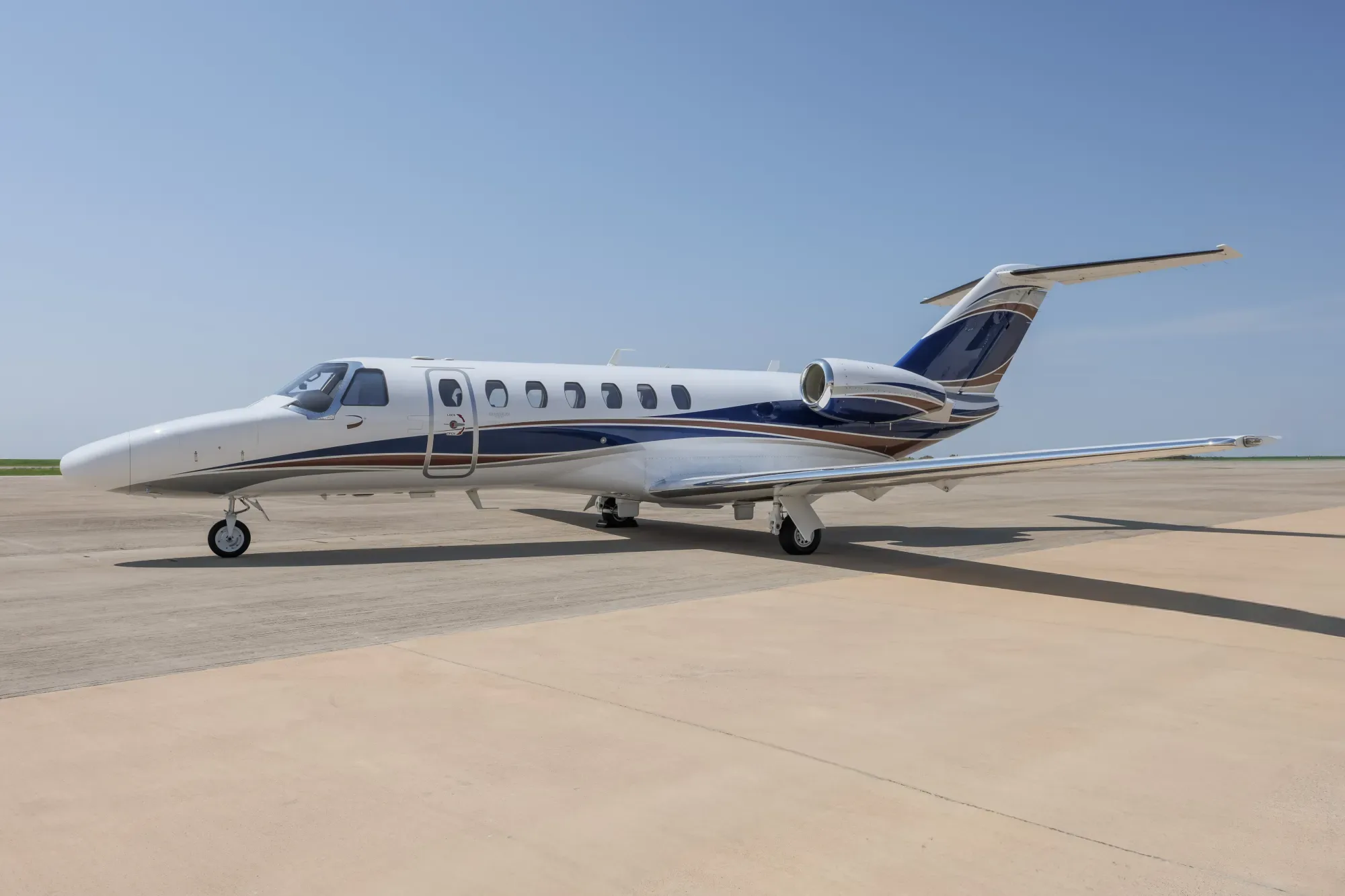 Exterior view of a 2020 Cessna Citation CJ3+.