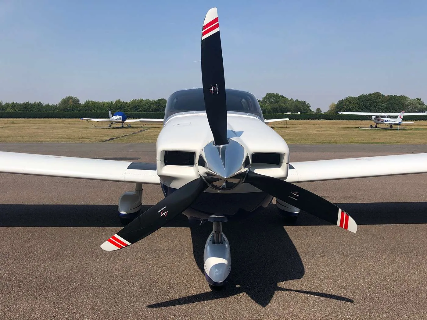 Exterior view of a 1983 Socata TB10 Tobago.