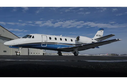 Exterior view of a 2016 Cessna citation xls.