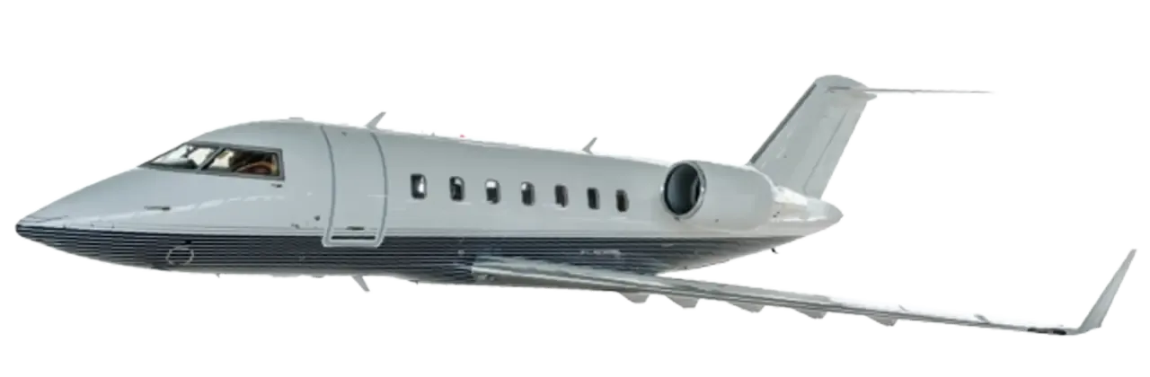 Marketing image of a Bombardier CHALLENGER 605.