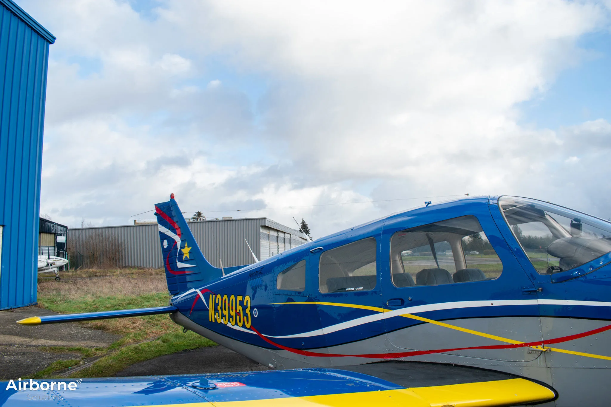 Exterior view of a 1978 Piper PA-28-161 Cherokee Warrior II.
