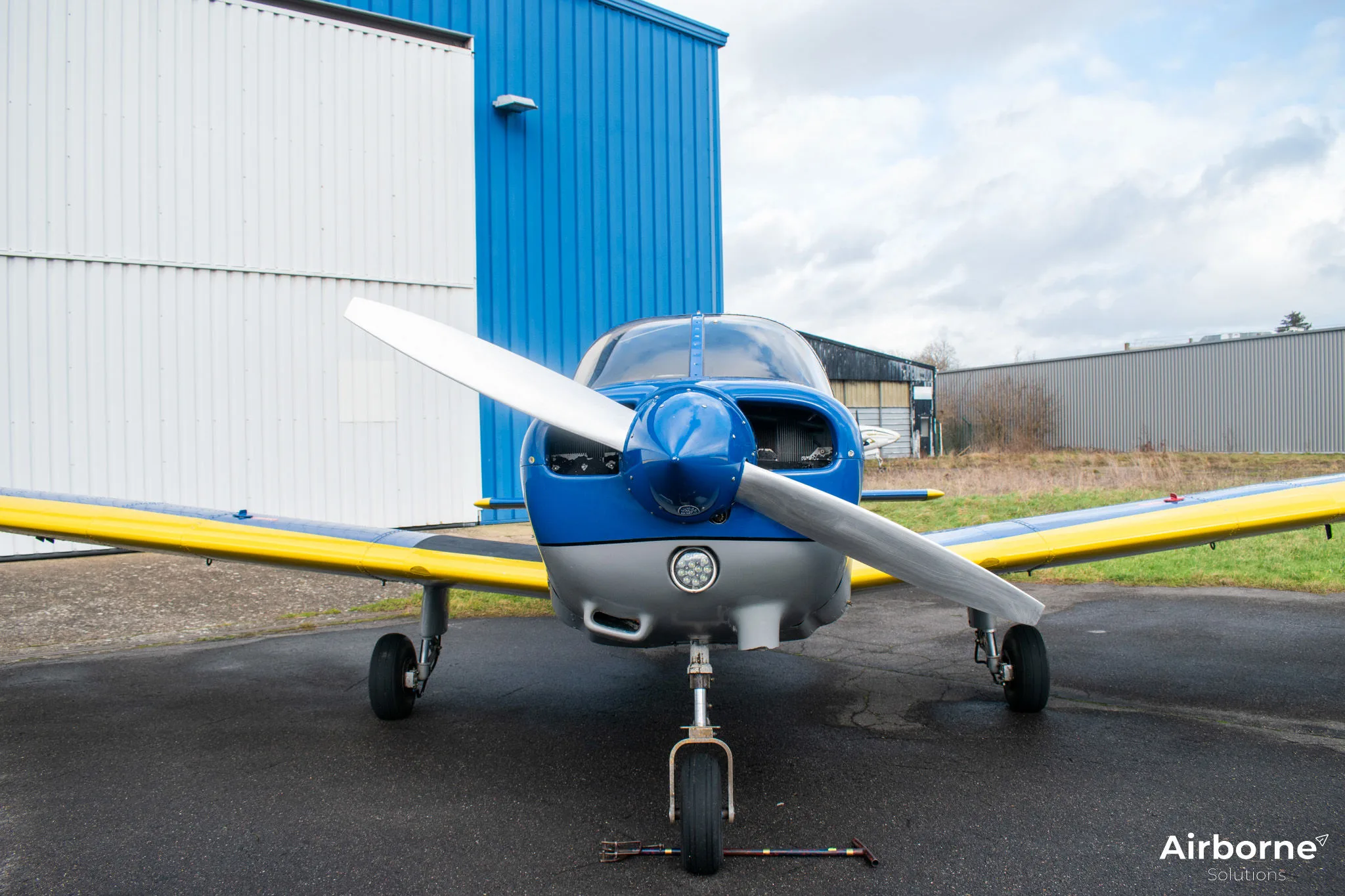 Exterior view of a 1978 Piper PA-28-161 Cherokee Warrior II.