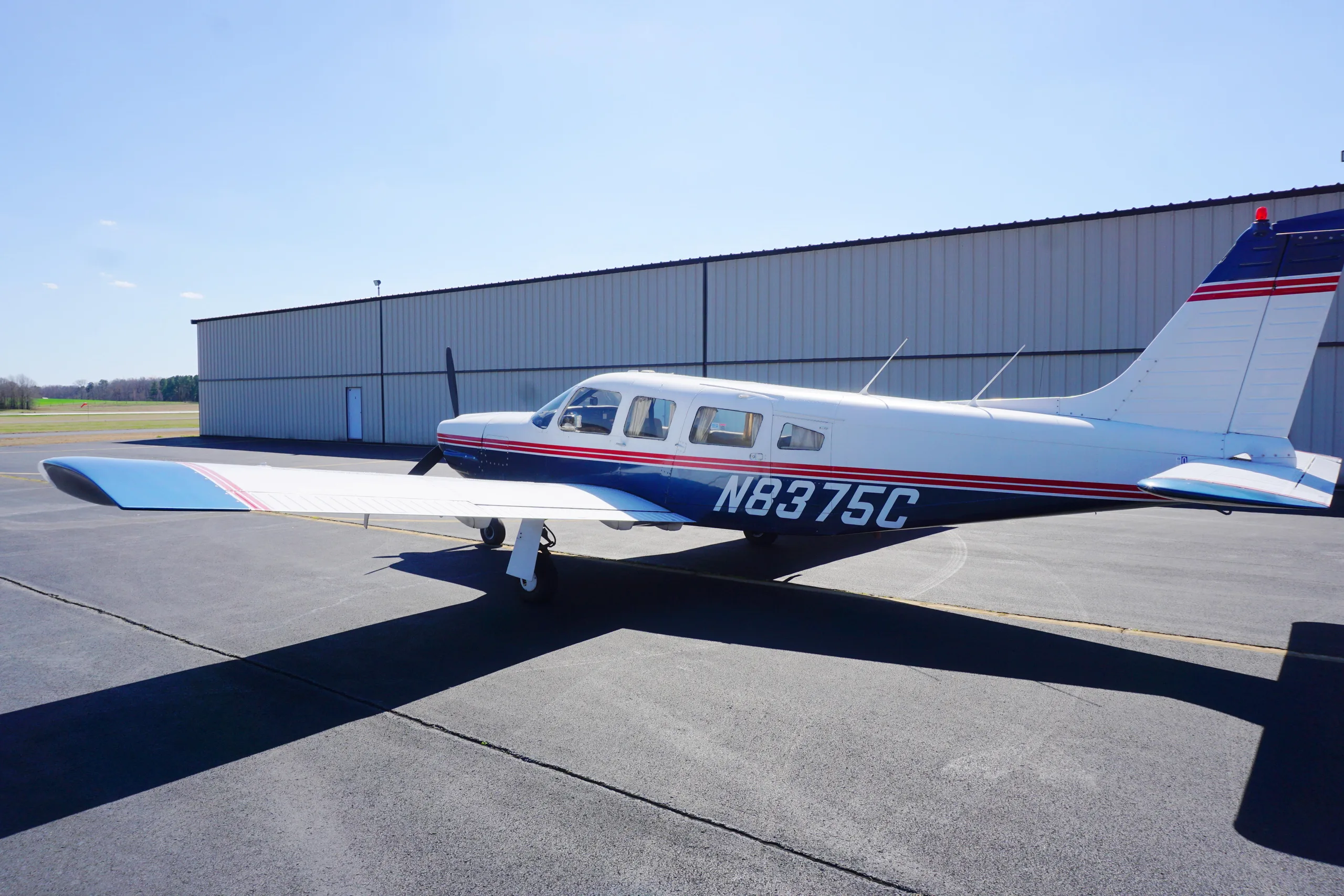 Exterior view of a 1976 Piper PA-32R-300 Lance.