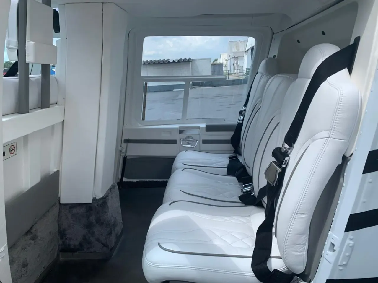 Cabin interior of a 1992 Bell 206B III Jet Ranger.