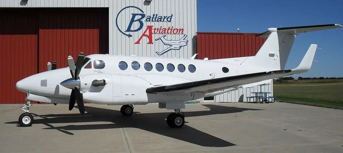 Exterior view of a 2018 Beechcraft King Air 350ER -60A’s Collin Pro-Line Fusion.