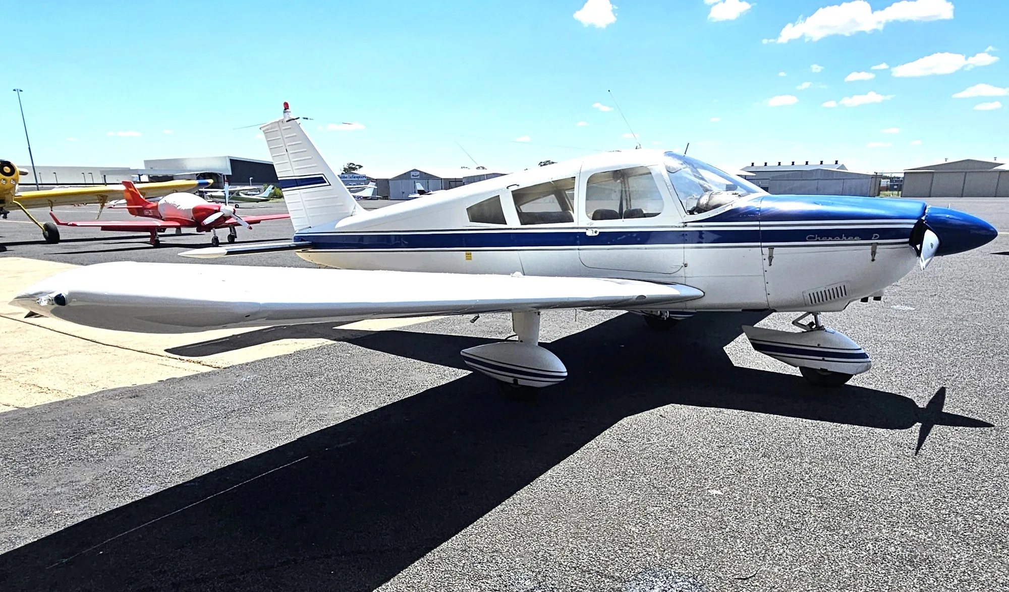Exterior view of a 2013 Piper Arrow 201, VH-VPF.
