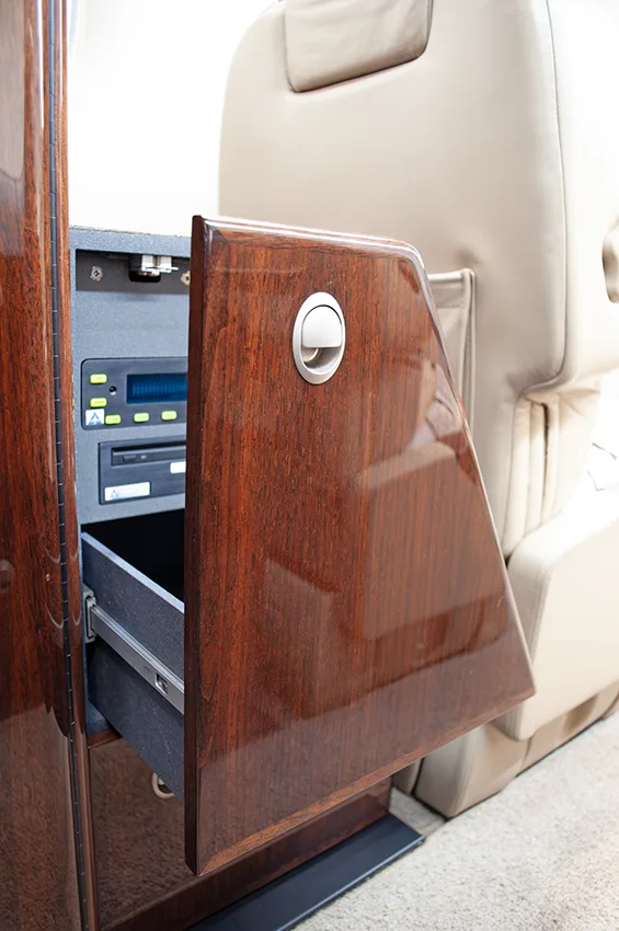 Cabin interior of a 2011 Pilatus PC-12 NG - SN 1266.