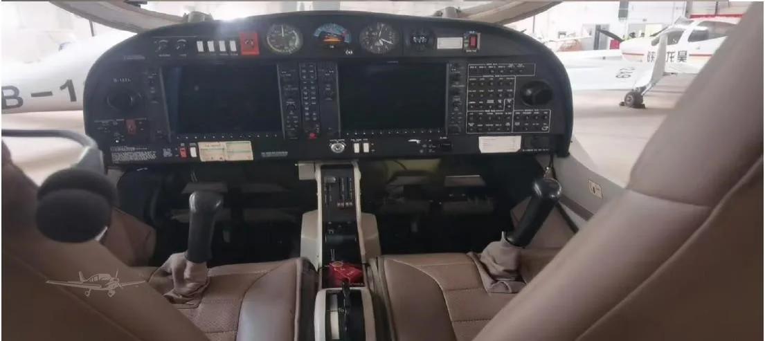 Cockpit and instrument panel of a 2020 DIAMOND DA40 NG.