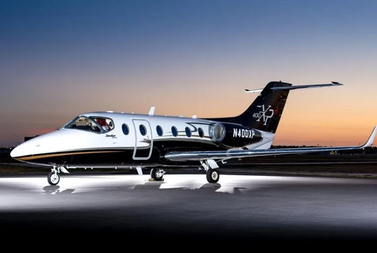 Cabin interior of a 1994 Hawker 400XPR SN.