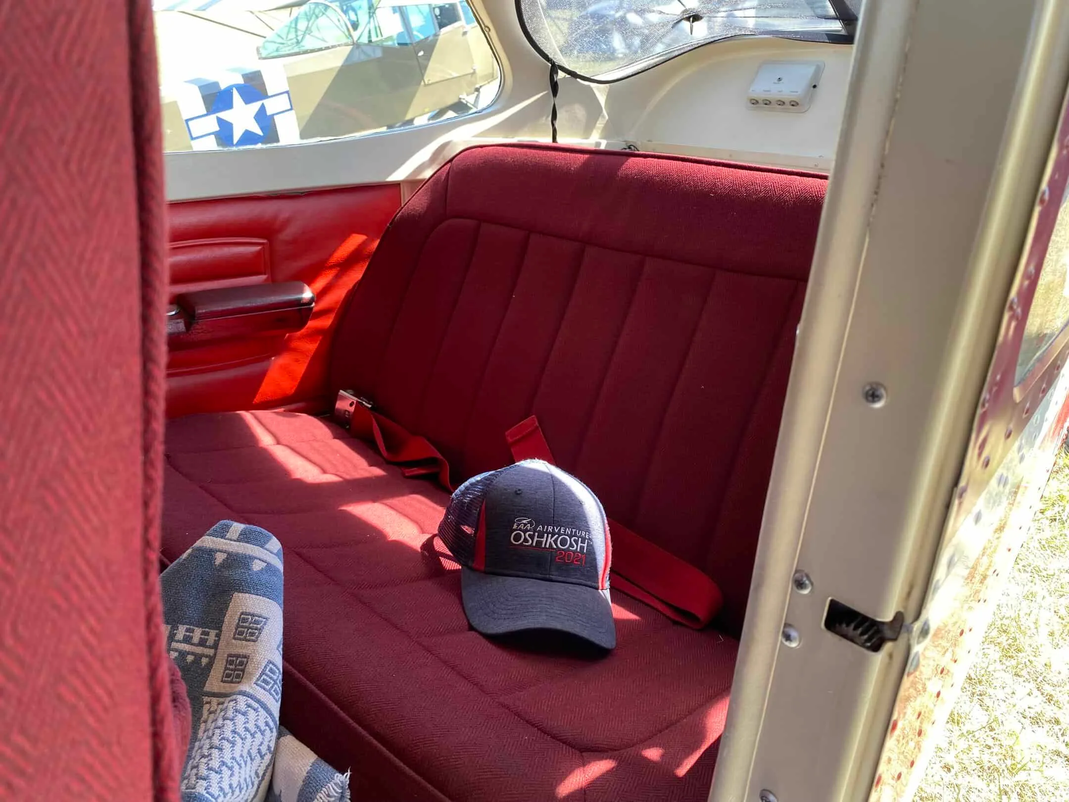 Cabin interior of a 1973 Cessna 172M SuperHawk.