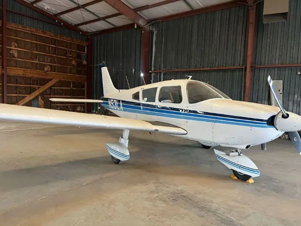Exterior view of a 1973 Piper Cherokee.