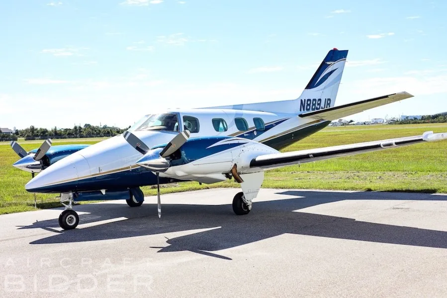 Marketing image of a 1974 Beech Duke B 60.