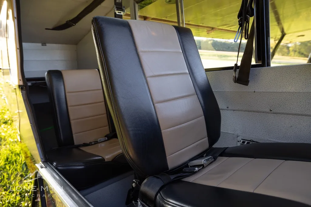Cabin interior of a 1978 Piper PA-18-150.