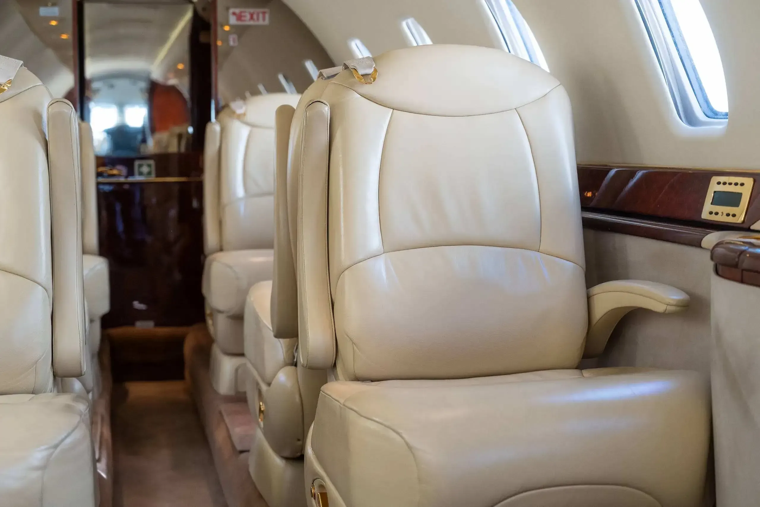 Cabin interior of a 2004 Cessna Citation.