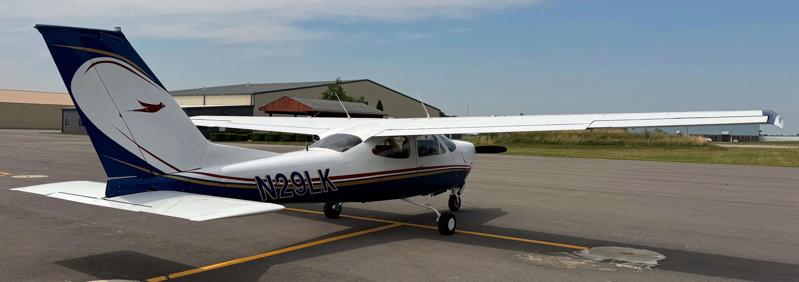 Exterior view of a 1975, N29LK.