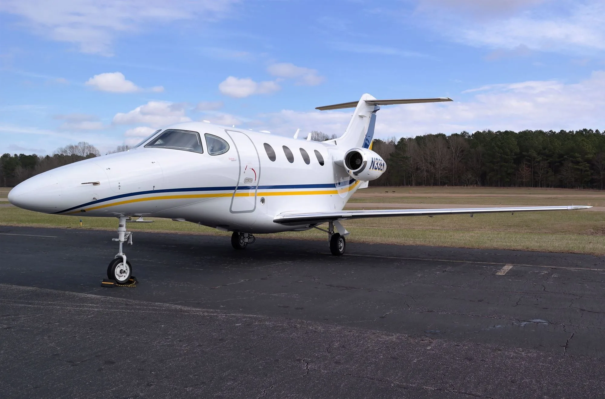 Exterior view of a Beechcraft Premier 1A.