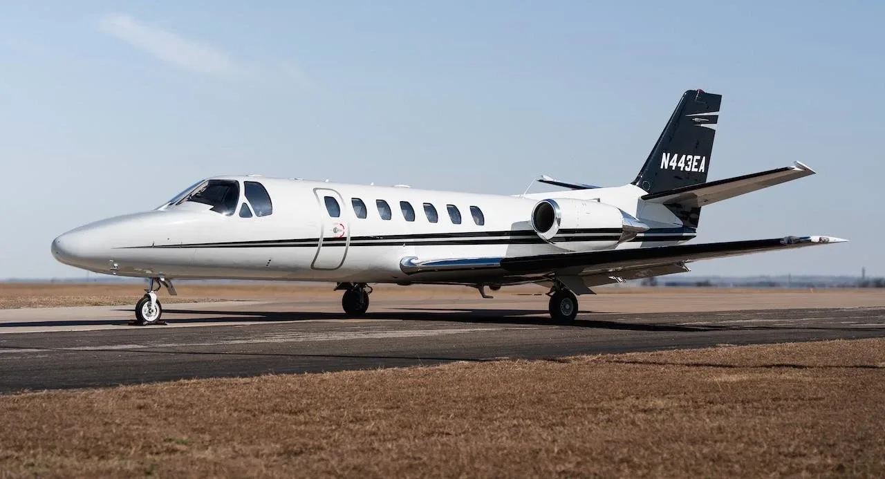 Exterior view of a 1996 Cessna Citation V Ultra.