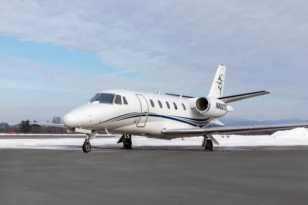 Exterior view of a Cessna Citation Excel.