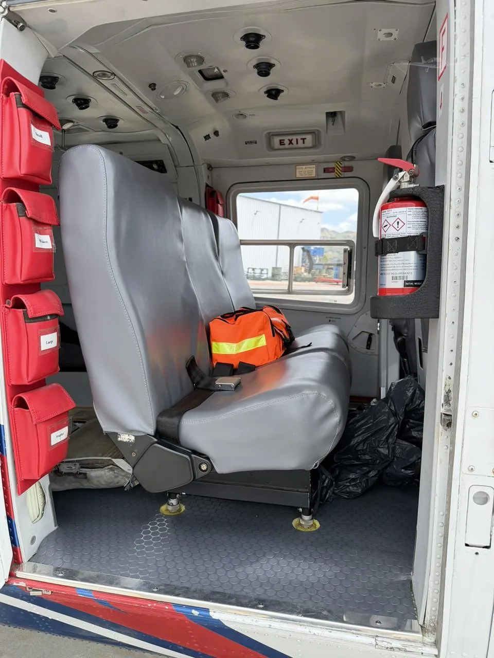 Cabin interior of a 1991 EUROCOPTER BK117 B-2.