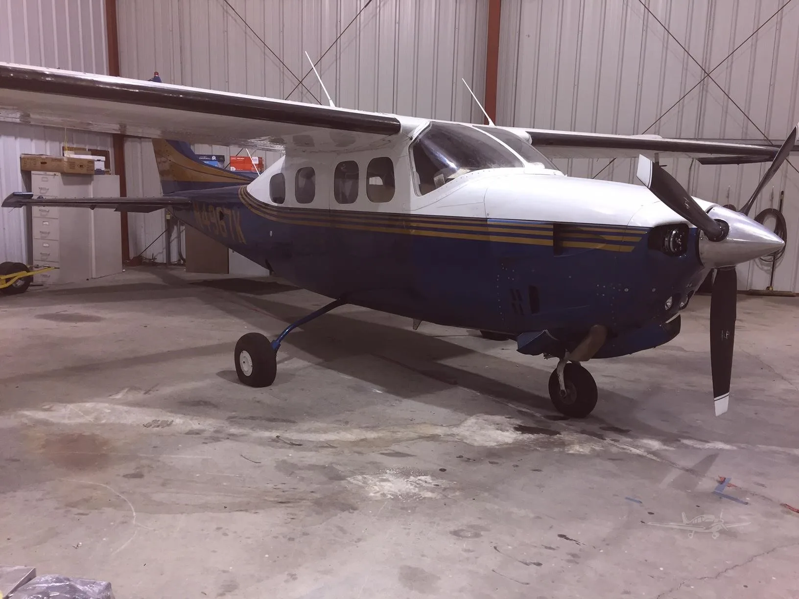 Exterior view of a 1980 CESSNA P210N, N4967K.