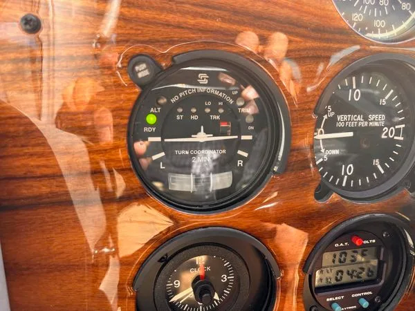 Avionics suite of a 1962 Cessna 182e skylane.