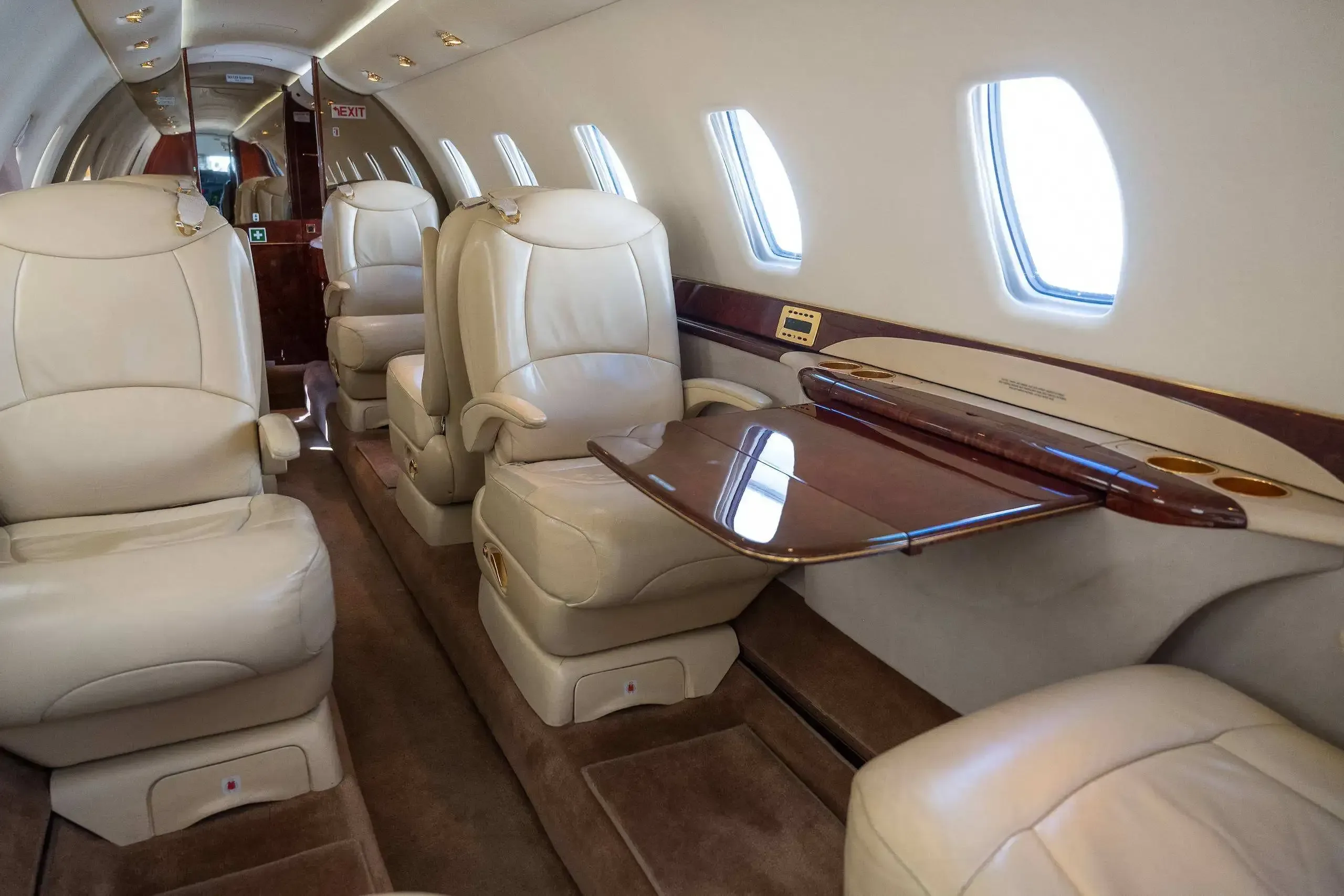 Cabin interior of a 2004 Cessna Citation.