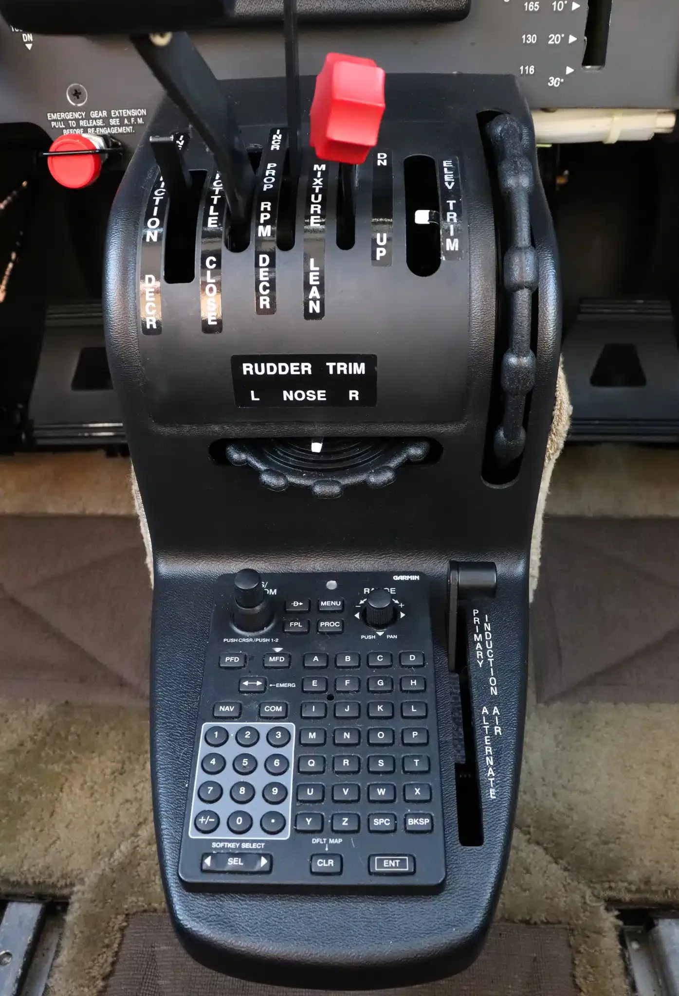 Avionics suite of a 2014 Piper Malibu Mirage.