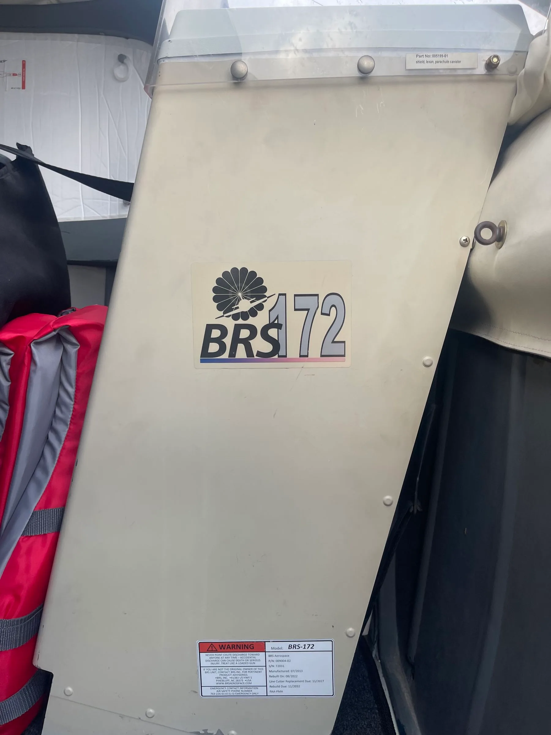 Engine detail of a 1977 Cessna 172K.