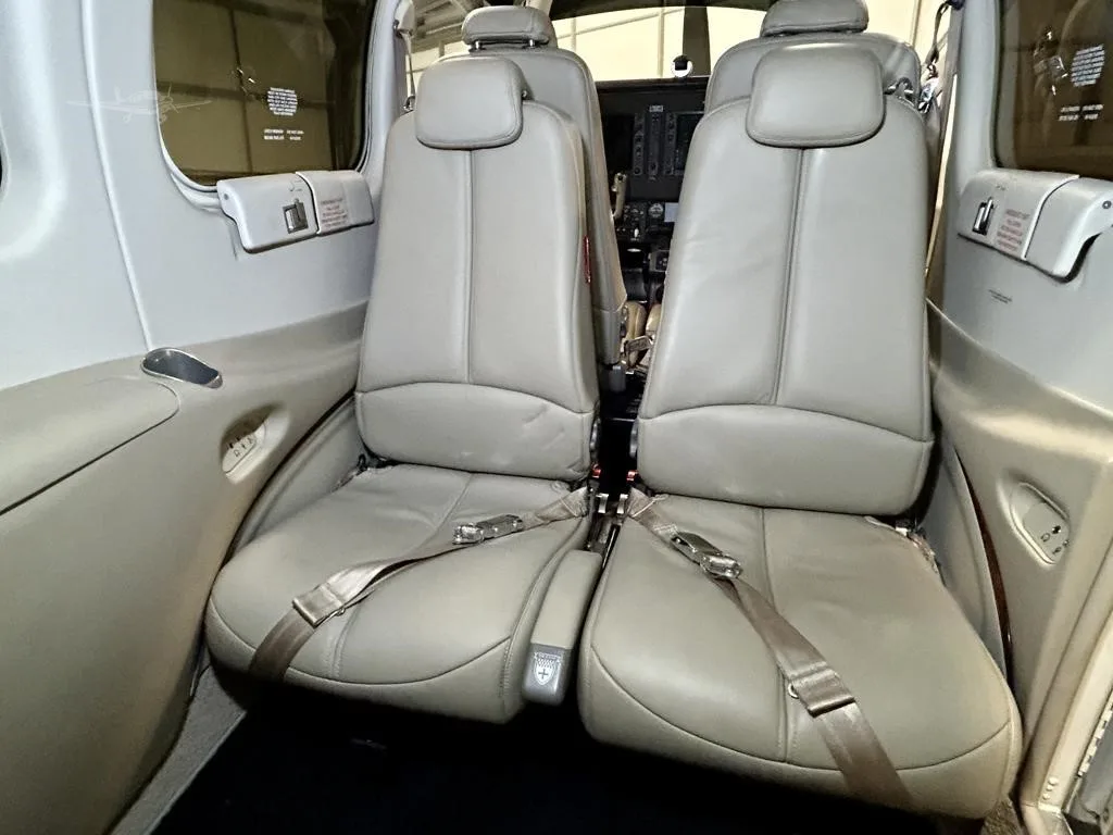 Cabin interior of a 2019 BEECHCRAFT G36 BONANZA.