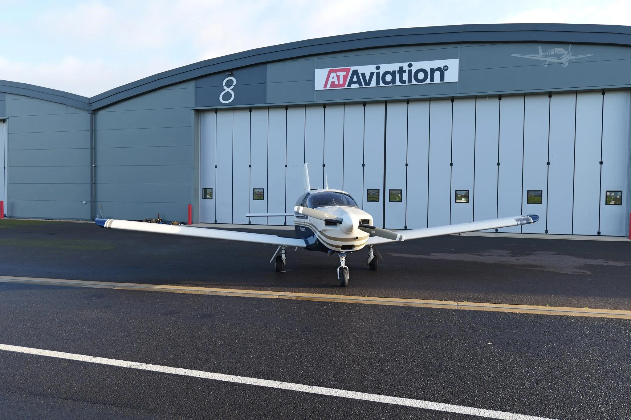 Exterior view of a 2000 SOCATA TB-20 GT TRINIDAD, G-SCIP.