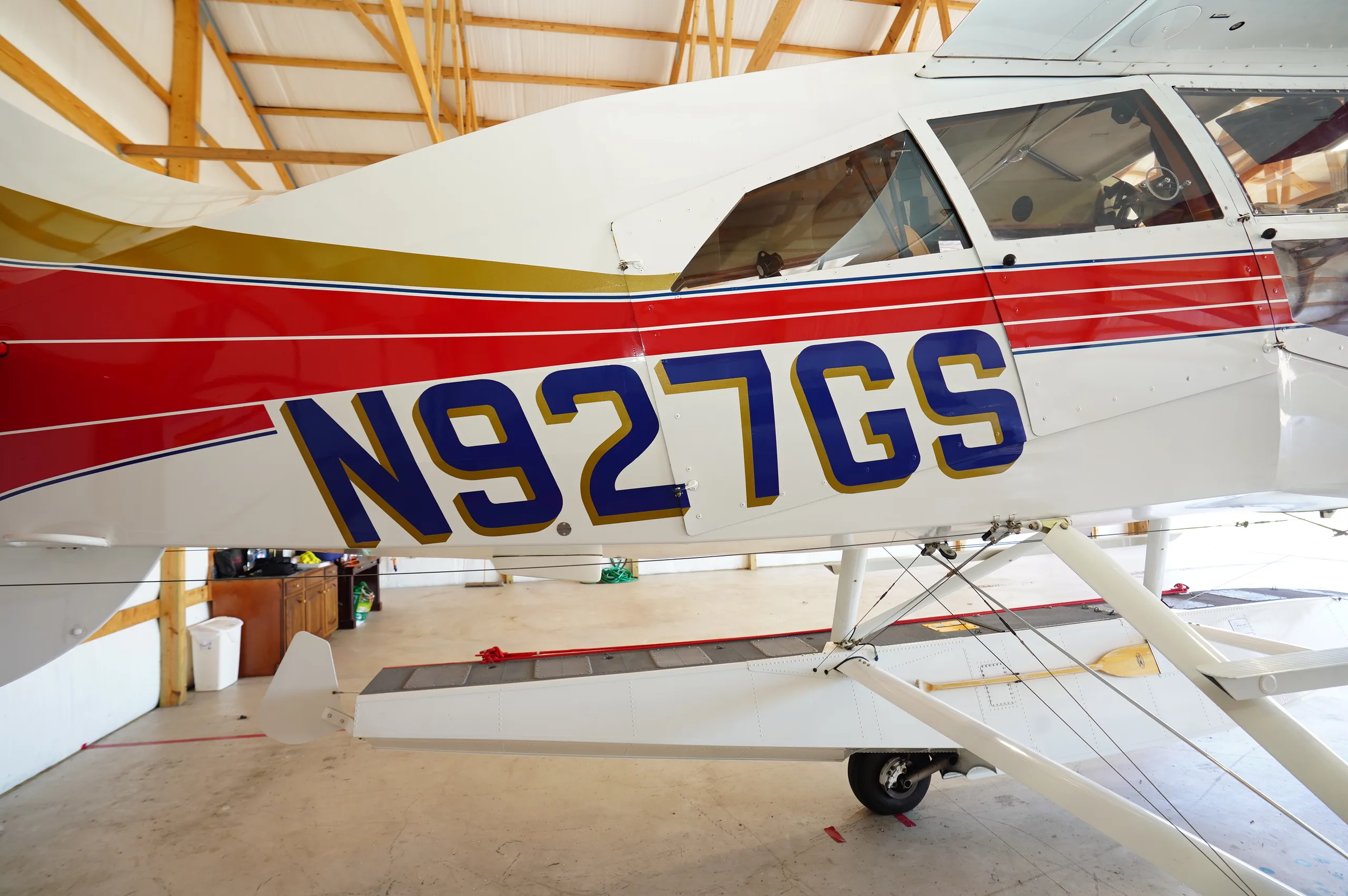 Exterior view of a 2000 Maule IO-540 260 HP, N927GS.
