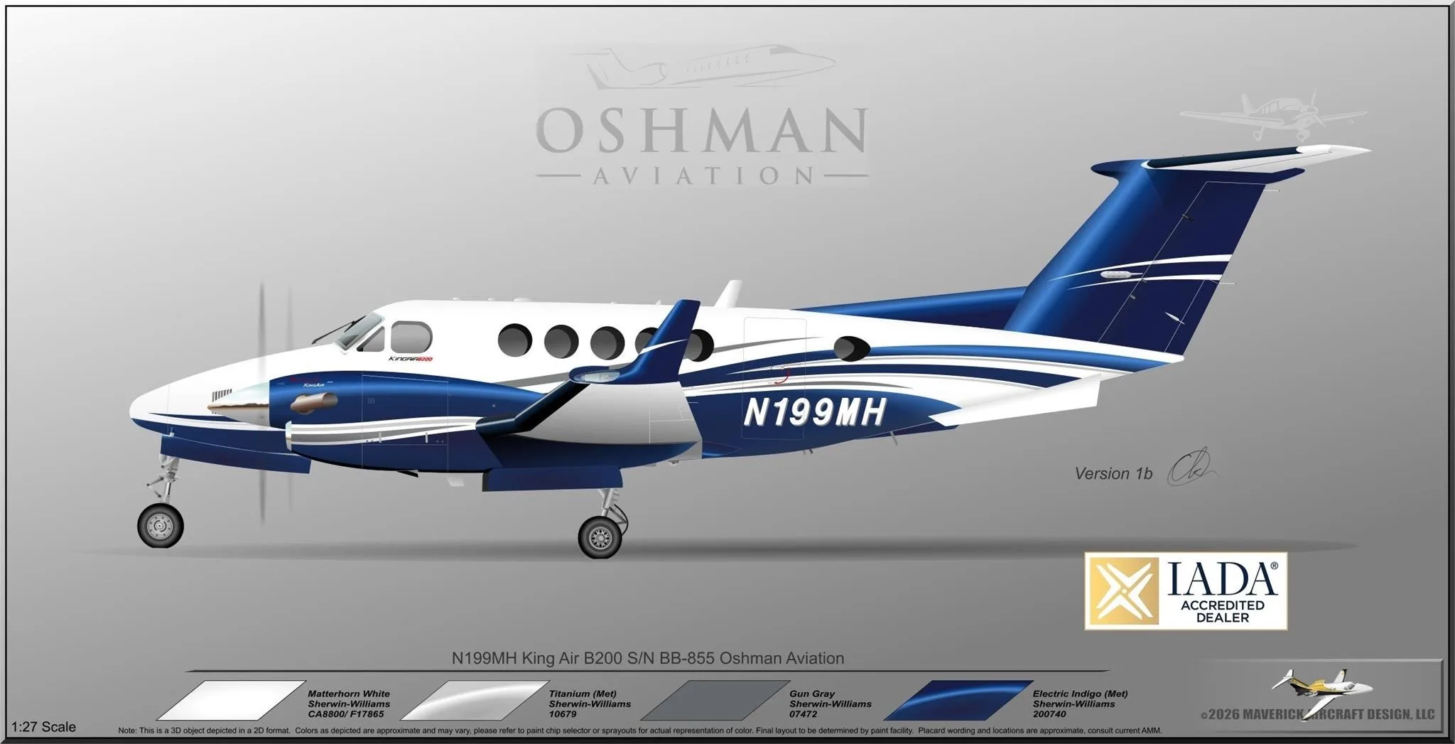 Marketing image of a 1981 BEECHCRAFT KING AIR B200.