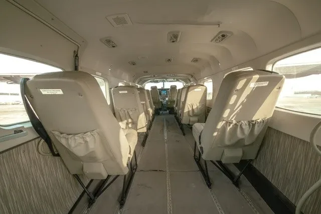 Cabin interior of a 2015 Cessna Grand Caravan EX.