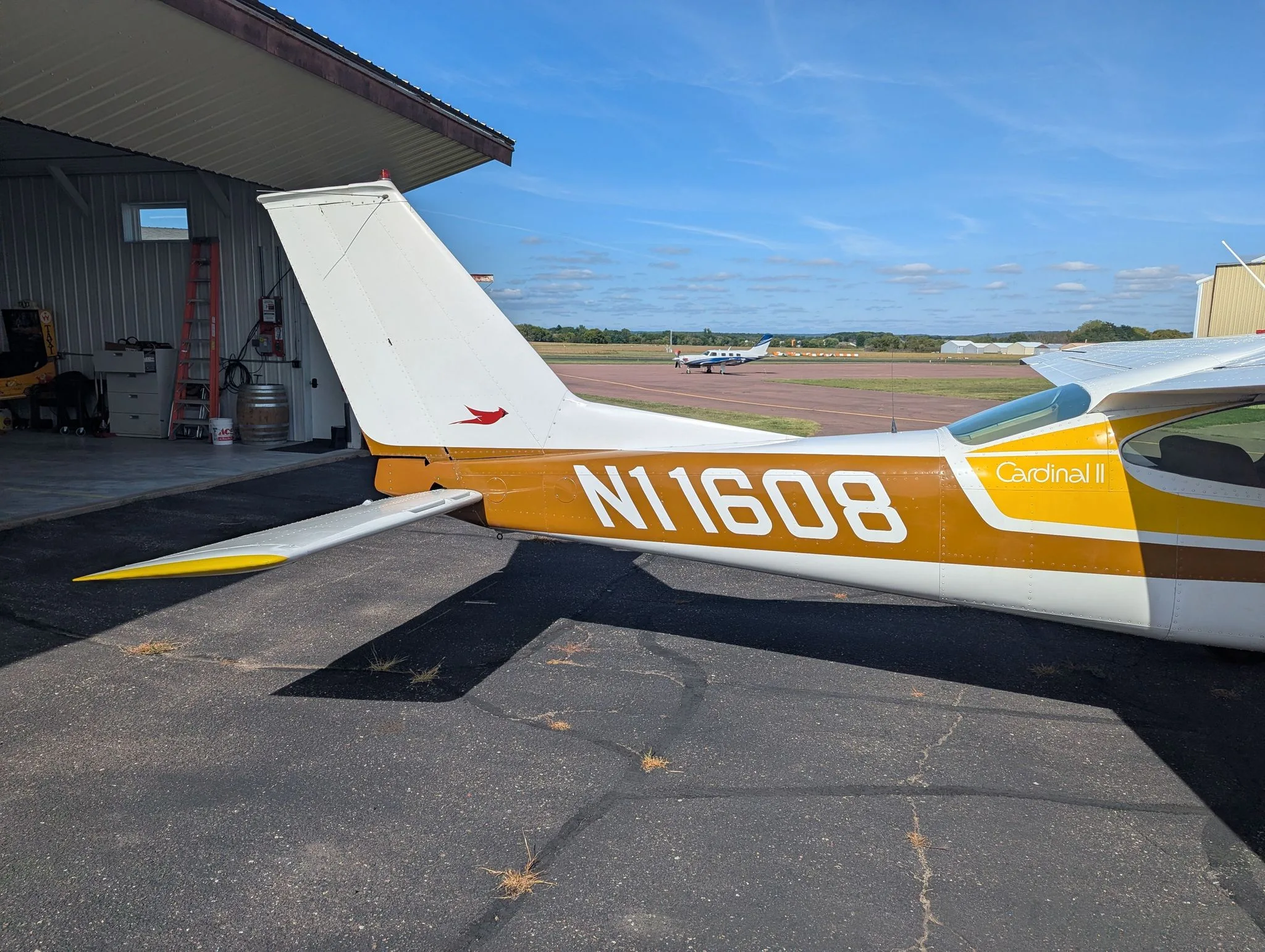 Exterior view of a 1976 CESSNA 177B, N11608.